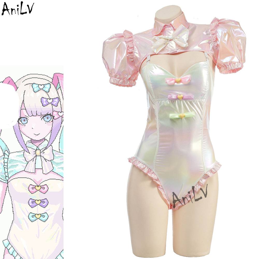 Needy Streamer Overload Pastel Kawaii Angel Cosplay Costume MK Kawaii Store