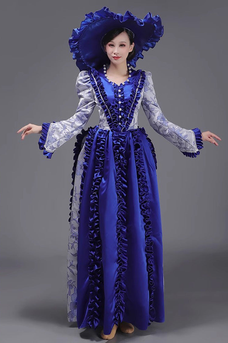 Victorian Princess Gown with Long Sleeves - Elegant