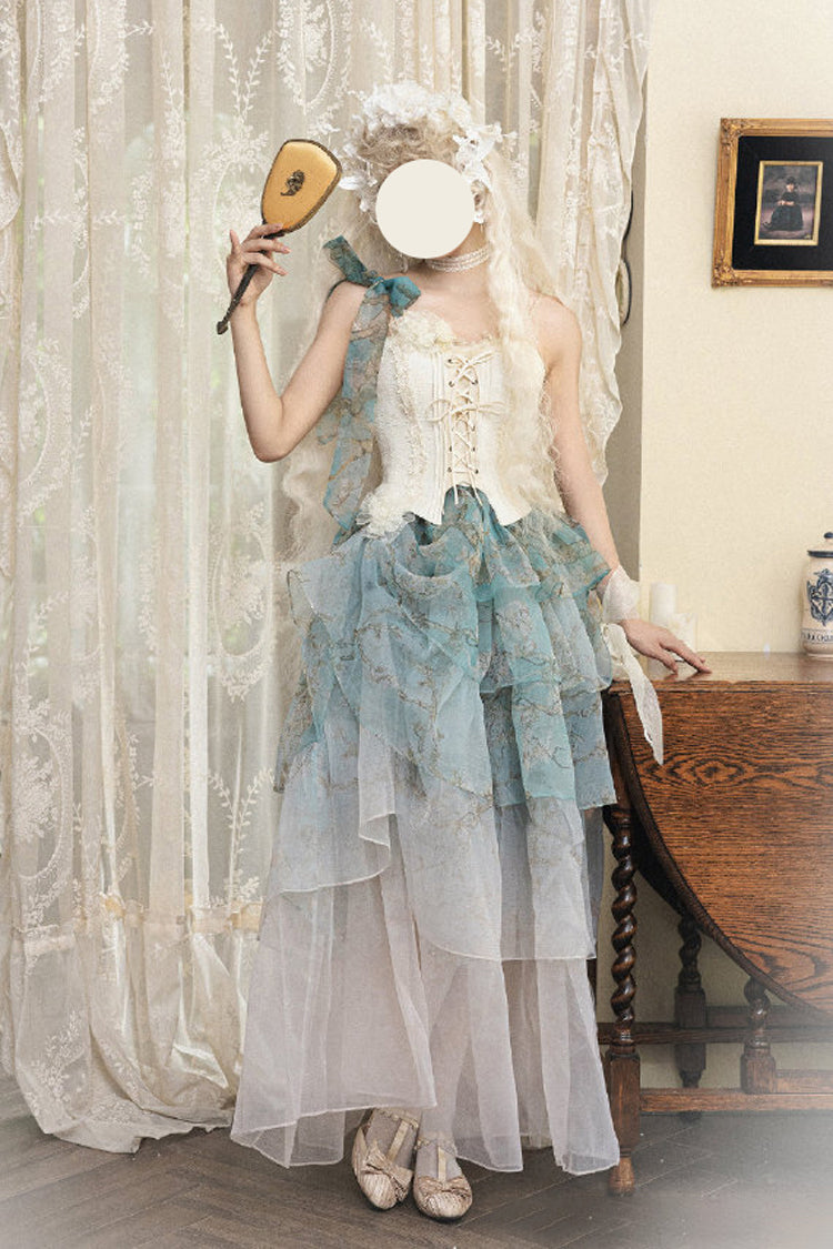 Gradient Printed Sweet Lolita Skirt