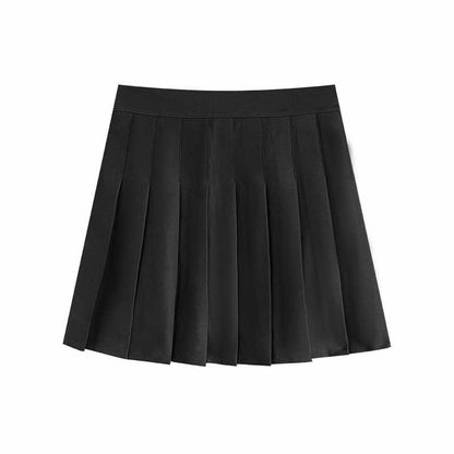 Irregular Cardigan Sweater High Waist Pleated Skirt Set