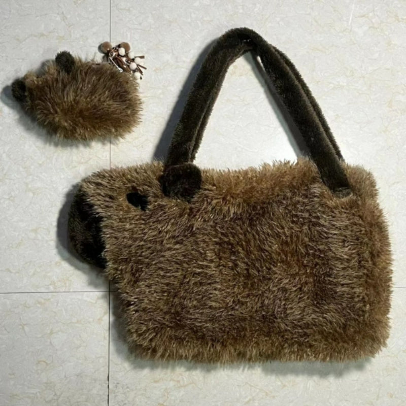 Plush Winter Large Capacity Bag MK Kawaii Store
