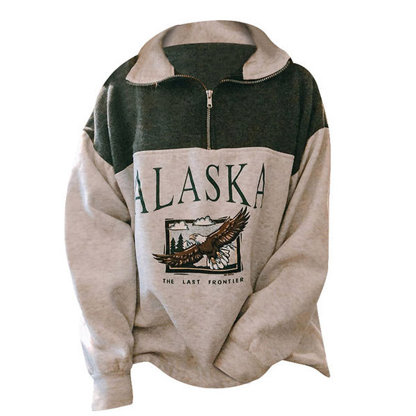 Casual Zip Up Sweatshirt