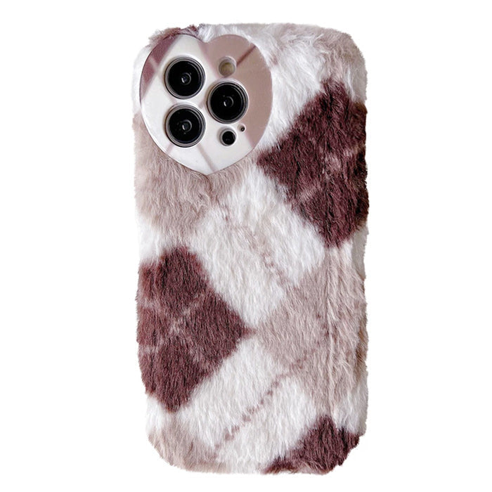 Argyle Fuzzy iPhone Case