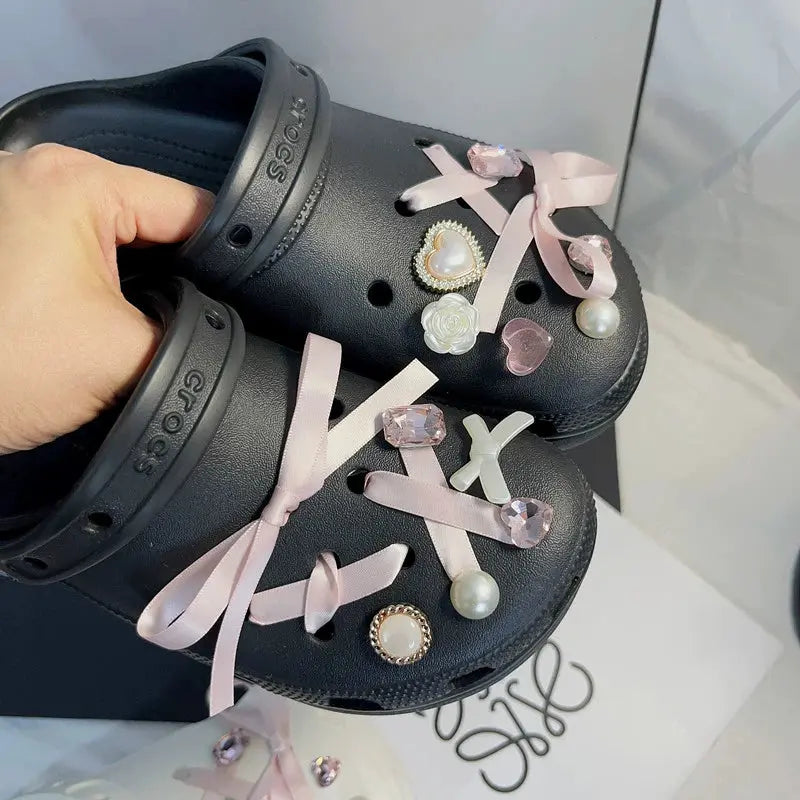 Kawaii Aesthetic Y2K Cute Fairy Ballet Hole Shoes Accessories - Kimi MK Kawaii Store