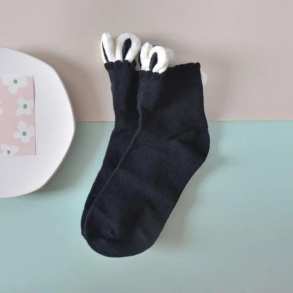 Kawaii Aesthetic Y2K Cute Fairy Bunny Ears Socks MK Kawaii Store