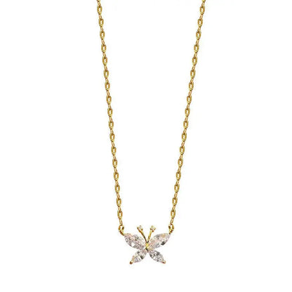 Collier papillon renoncule LIN12