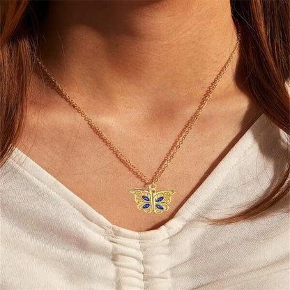 Kawaii Aesthetic Y2K Cute Fairy Butterfly Love Necklace MK Kawaii Store