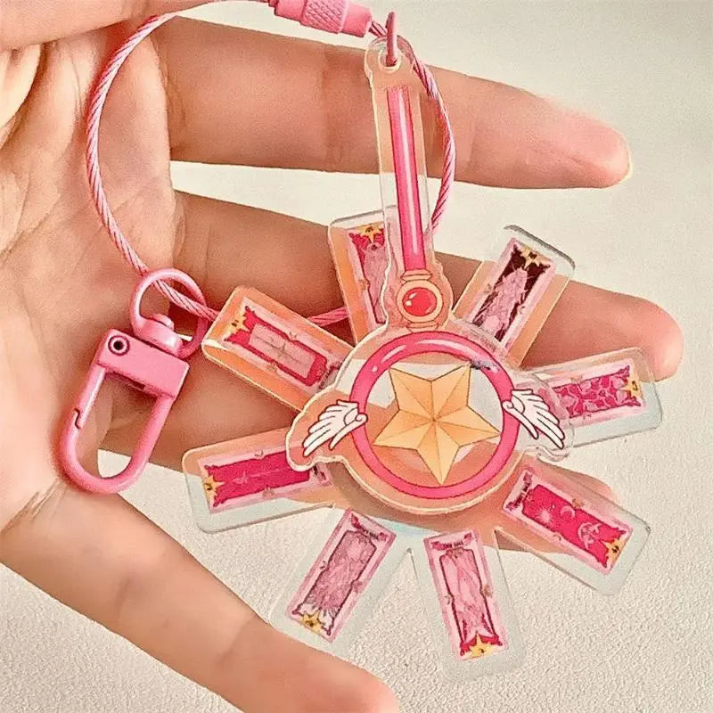 Kawaii Aesthetic Y2K Cute Fairy CardCaptor Sakura Magic Stick Keychain MK19260 MK Kawaii Store