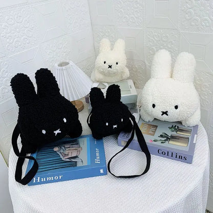 Kawaii Aesthetic Y2K Cute Fairy Cartoon Rabbit Plush Bag - Kimi MK Kawaii Store