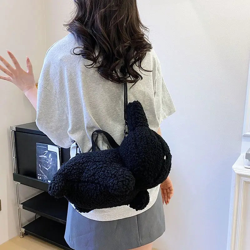 Kawaii Aesthetic Y2K Cute Fairy Cartoon Rabbit Plush Bag - Kimi MK Kawaii Store