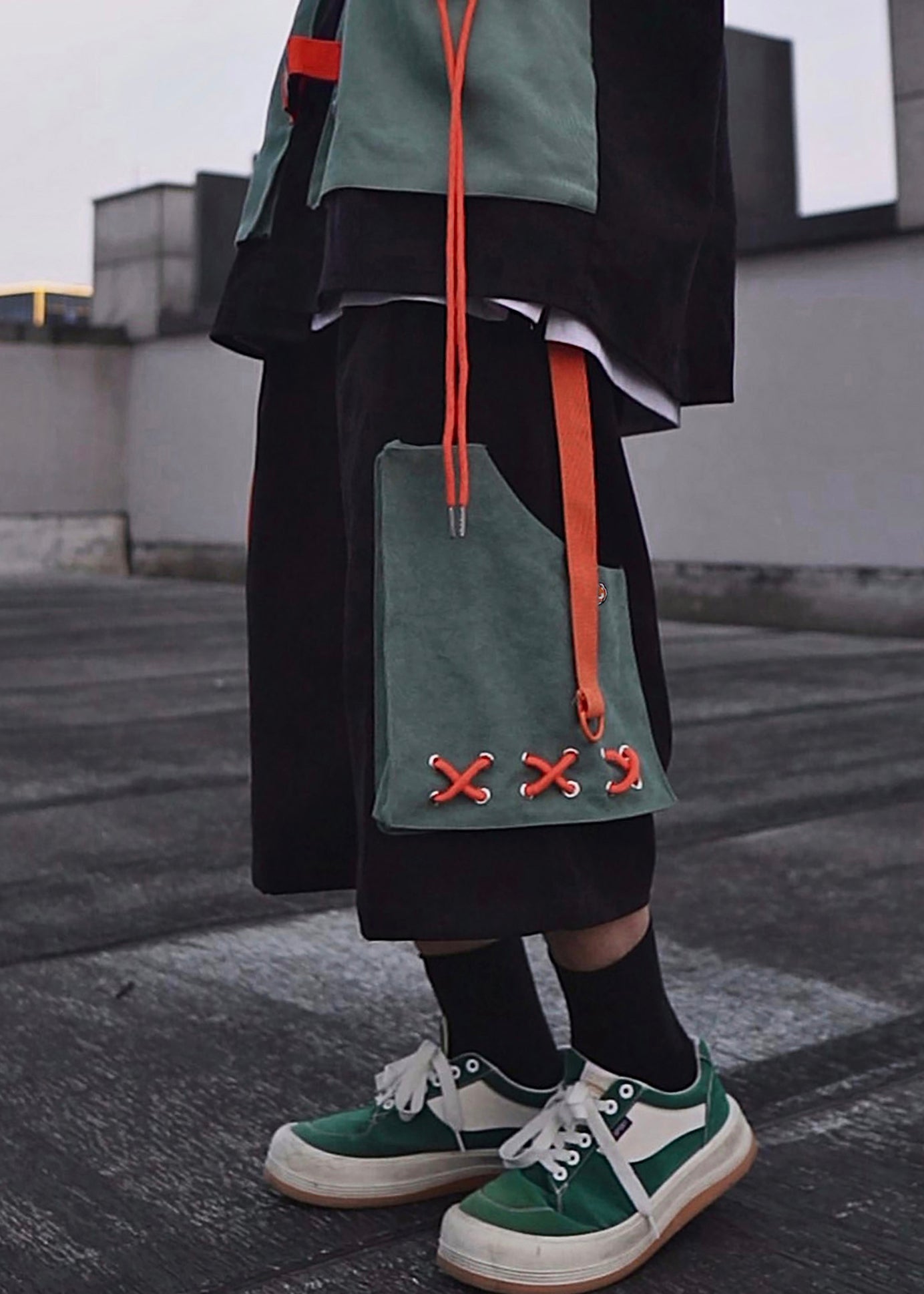 Summer Oversized Mens Pockets Cotton Khaki Shorts Casual