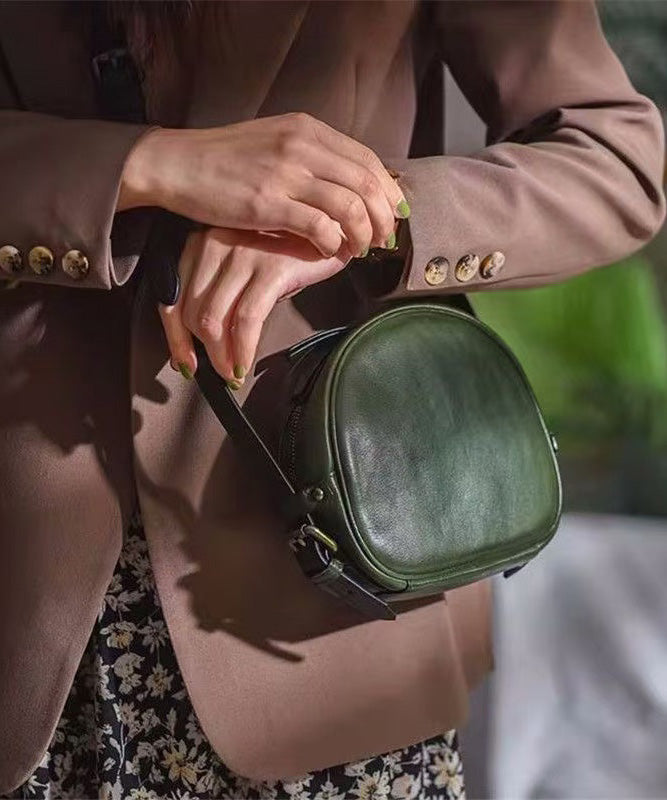 CrossBody Durable Bag Solid Leather Casual Round