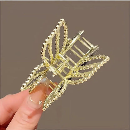 Kawaii Aesthetic Y2K Cute Fairy Chic CZ Inlaid Butterfly Chignon Claw Clip Hair Clip MK Kawaii Store