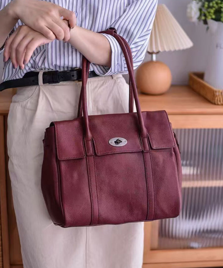 Classy Bags Shoulder Yellow Durable Leather Solid