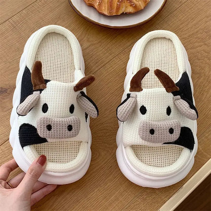 Cow Slippers For Home LIN77