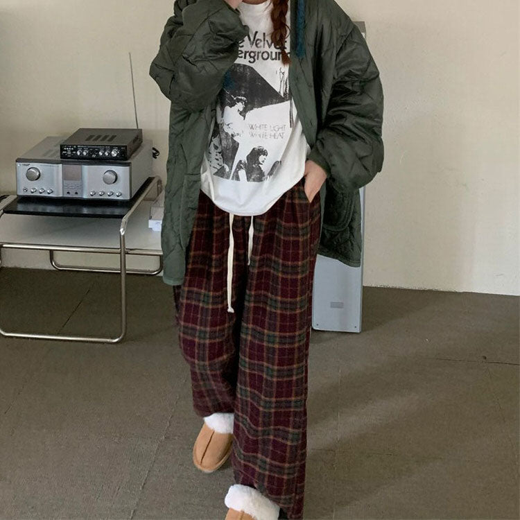 Cozy Vintage Plaid Pants