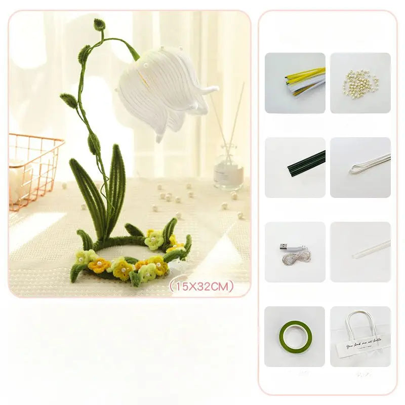 Kawaii Aesthetic Y2K Cute Fairy DIY Lily of The Vally Flowers Light - Kimi MK Kawaii Store