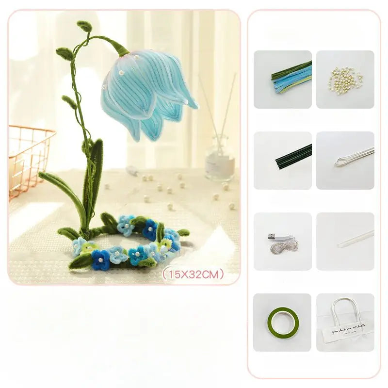 Kawaii Aesthetic Y2K Cute Fairy DIY Lily of The Vally Flowers Light - Kimi MK Kawaii Store