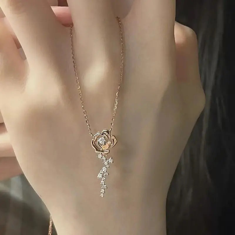 Diamond Rose Necklace LIN90
