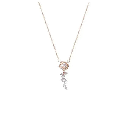 Collier Rose Diamant LIN90