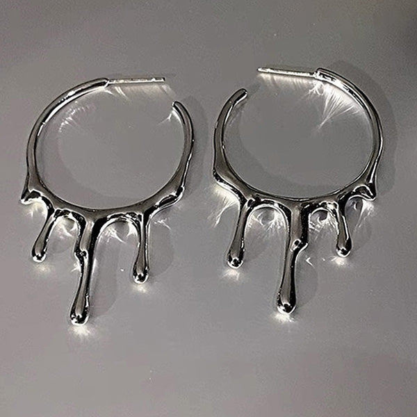 Drop Hoop Earrings