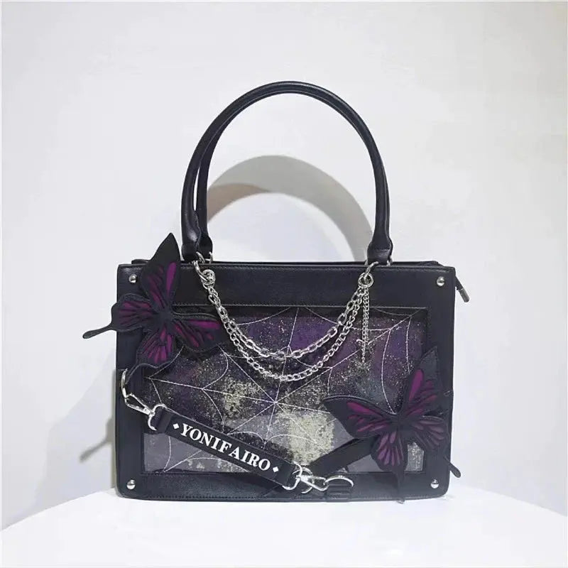 Kawaii Aesthetic Y2K Cute Fairy Elegant Gothic Butterflies Bag ON1456 spreepickyshop