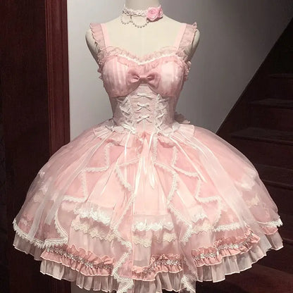 Kawaii Aesthetic Y2K Cute Fairy Elegant Lolita Dress MK Kawaii Store