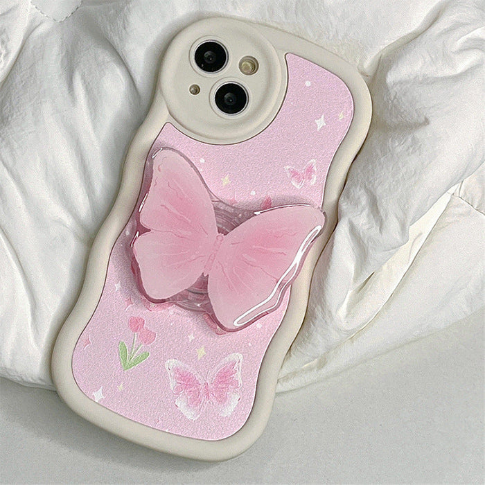 Pink Butterfly iPhone Case