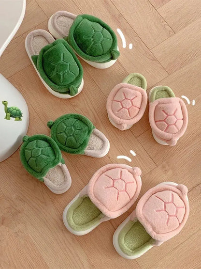 Kawaii Aesthetic Y2K Cute Fairy Fleece Turtle Slipper MK Kawaii Store