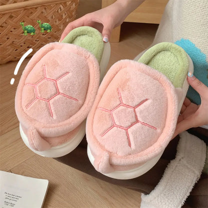 Kawaii Aesthetic Y2K Cute Fairy Fleece Turtle Slipper MK Kawaii Store