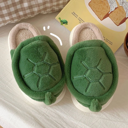 Kawaii Aesthetic Y2K Cute Fairy Fleece Turtle Slipper MK Kawaii Store