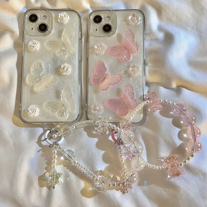 Kawaii Aesthetic Y2K Cute Fairy Flower Butterfly Phone Case MK Kawaii Store