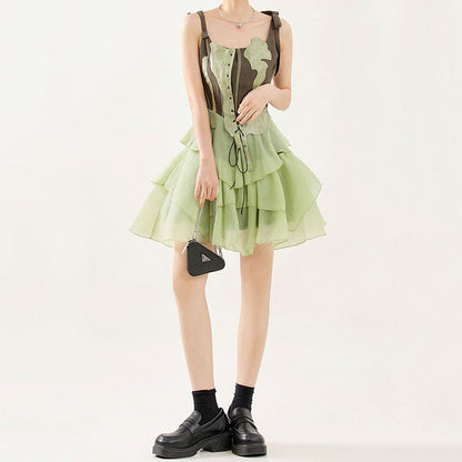 Green Fairy Mini Dress