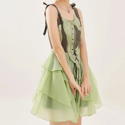 Green Fairy Mini Dress