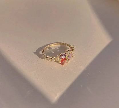 Bague Pétale de Rose Française LIN10