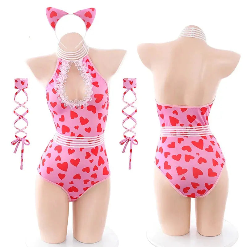 Kawaii Aesthetic Y2K Cute Fairy Full Of Hearts Kitty Set ON1472 spreepickyshop