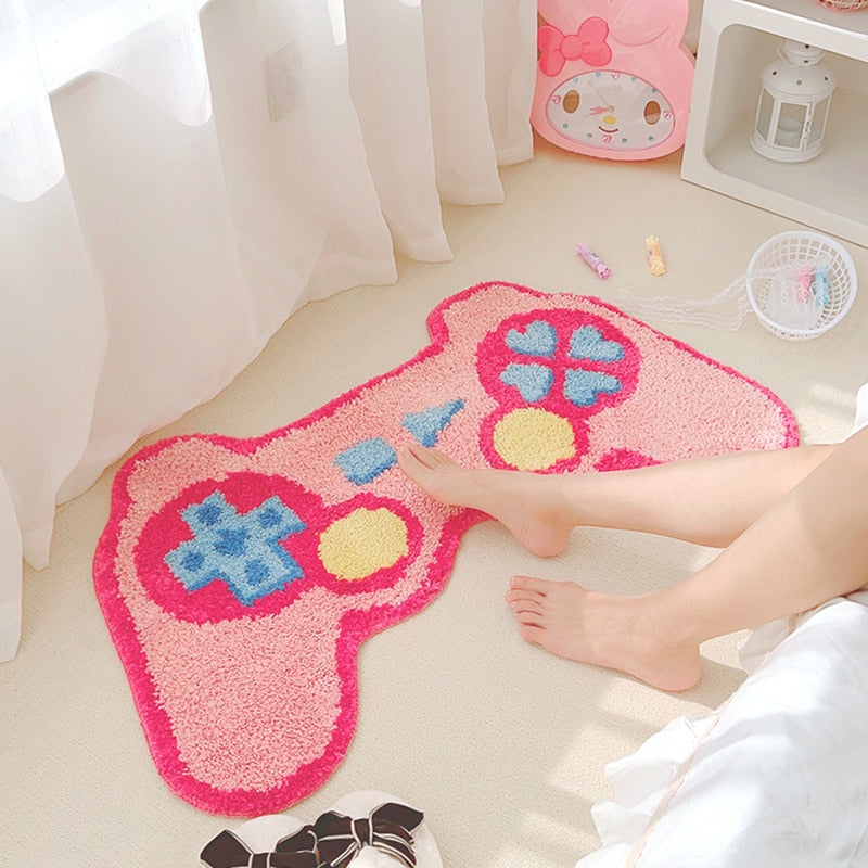 GG Pink PS Controller Pastel Rug ON967 MK Kawaii Store