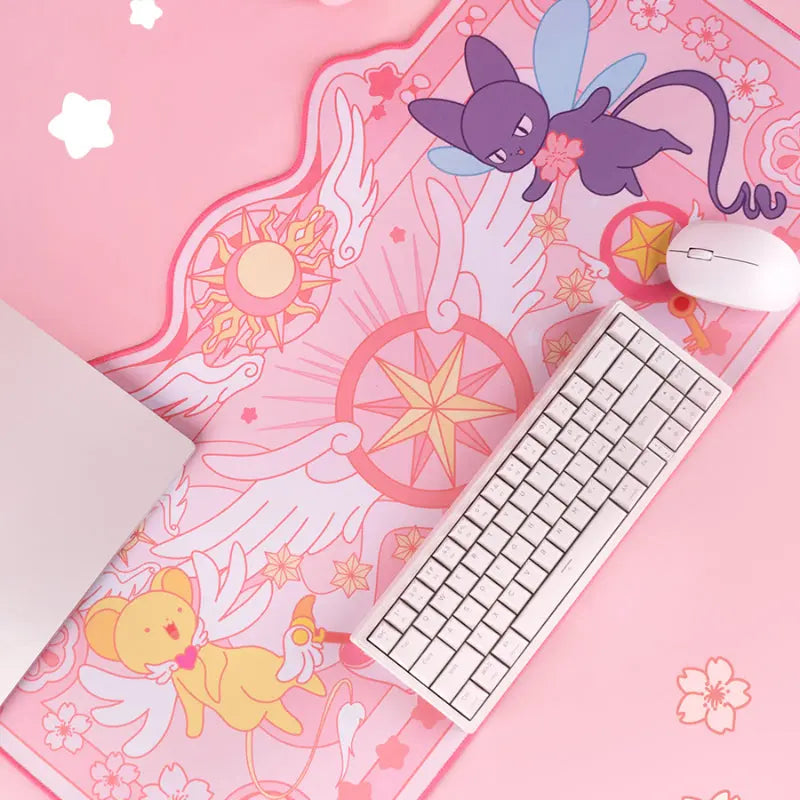 Kawaii Aesthetic Y2K Cute Fairy GG Card Captor Sakura Pink Mouse Pad ON1494 spreepickyshop