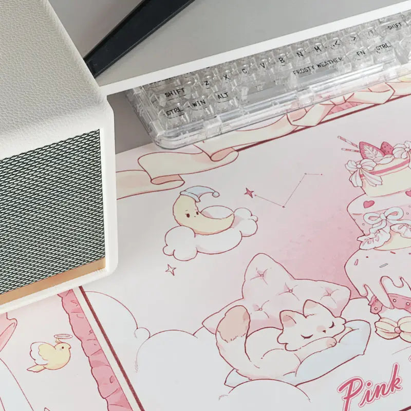 Kawaii Aesthetic Y2K Cute Fairy GG Pastel Sweet Dreamy Bear and Cake Mouse Pad ON1486 spreepickyshop