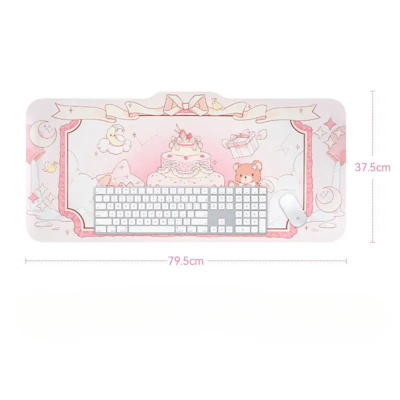 Kawaii Aesthetic Y2K Cute Fairy GG Pastel Sweet Dreamy Bear and Cake Mouse Pad ON1486 spreepickyshop