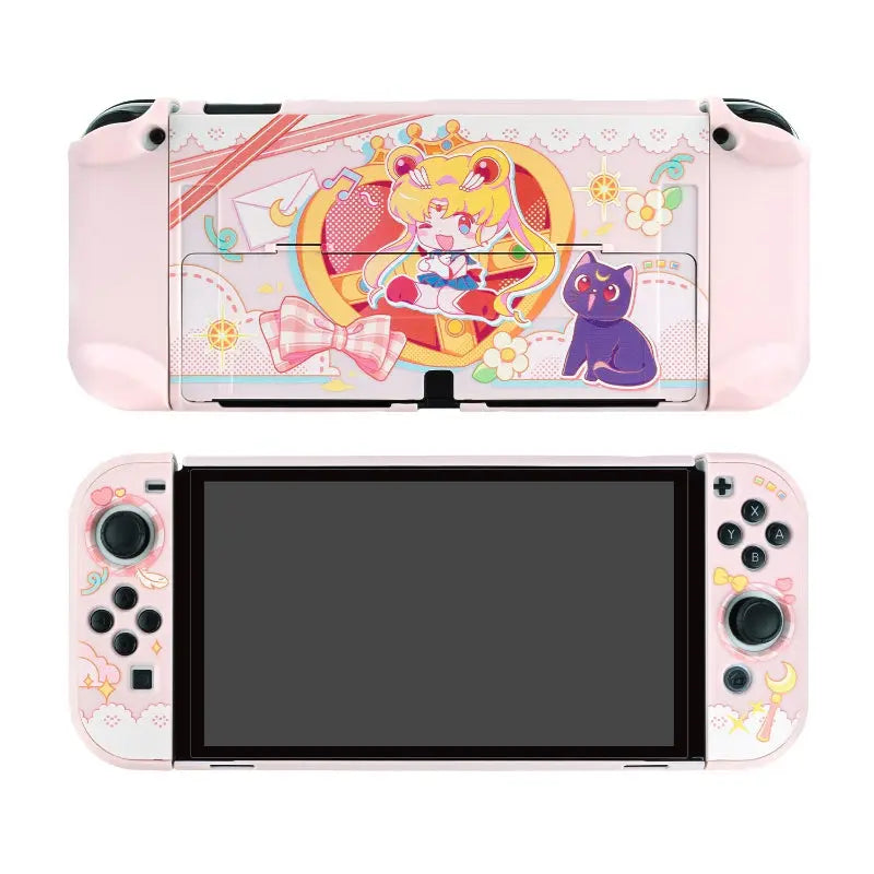Kawaii Aesthetic Y2K Cute Fairy GG Sailor Moon Pastel Pink Switch Skin ON1483 spreepickyshop
