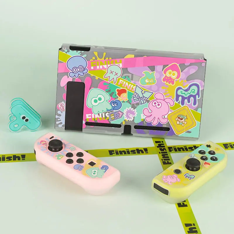 Kawaii Aesthetic Y2K Cute Fairy GG Transparent Splatoon Switch Skin ON1491 spreepickyshop