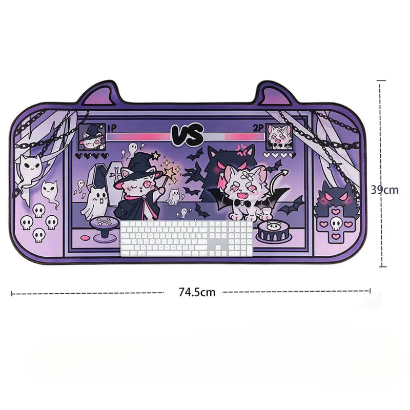 Kawaii Aesthetic Y2K Cute Fairy GG Witchy Ghosty Cat Fight Mouse Pad ON1485 spreepickyshop