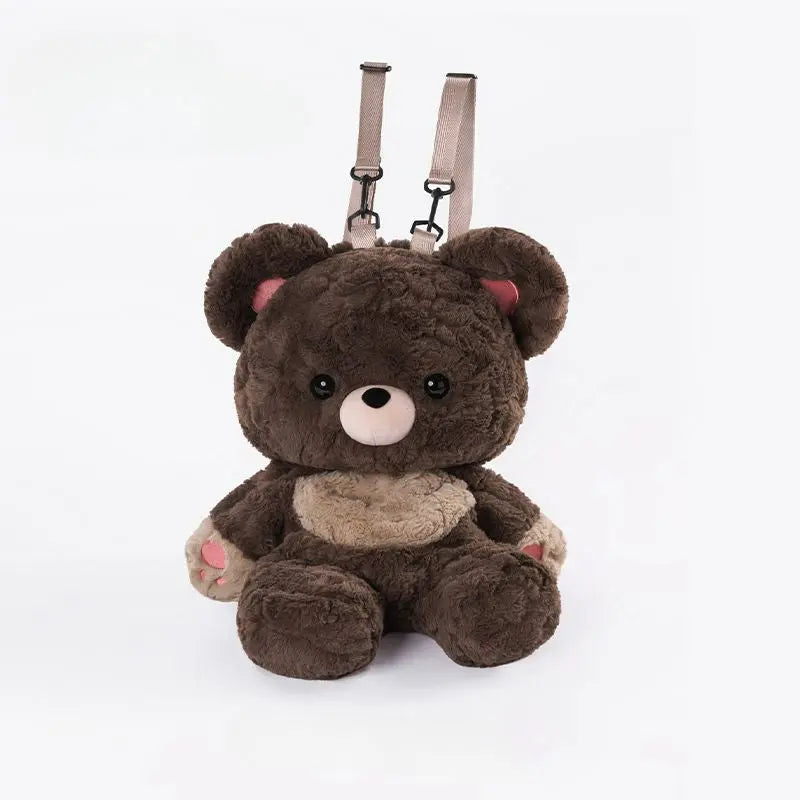 Kawaii Aesthetic Y2K Cute Fairy Gaint Brown Bear Backpack MK Kawaii Store