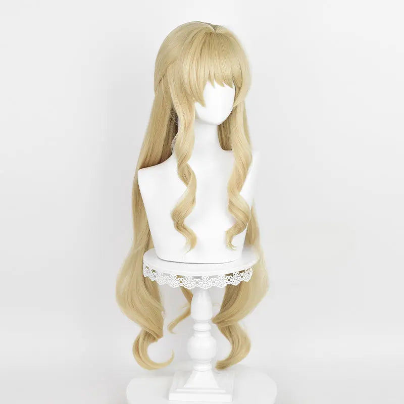 Kawaii Aesthetic Y2K Cute Fairy Genshin Impact Yuelyn Long Curly Blonde Cosplay Wig ON1311 spreepickyshop