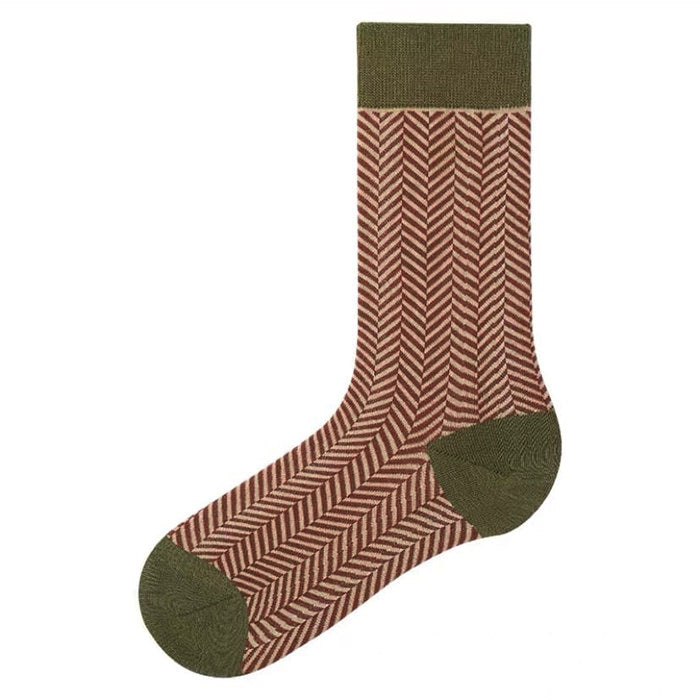 Retro Plaid Pattern Socks