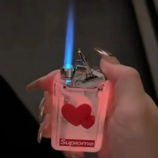 Kawaii Aesthetic Y2K Cute Fairy Glowing Heart Lighter MK Kawaii Store