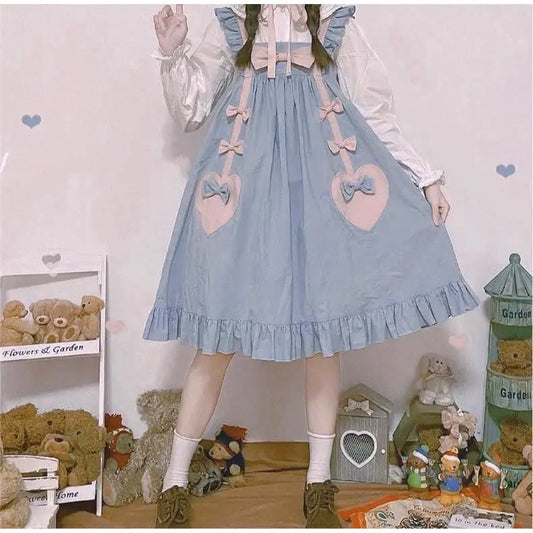Greylily Pastel Kawaii Princess Pinafore Dress