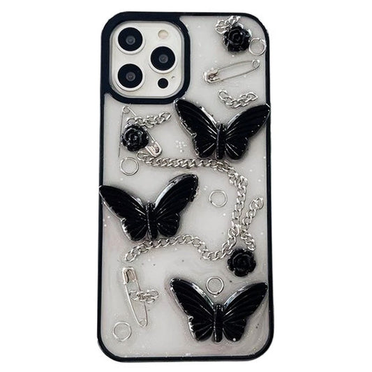 Butterfly with Chain iPhone Case