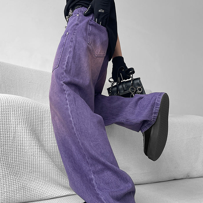 Purple Baggy Jeans MK19619